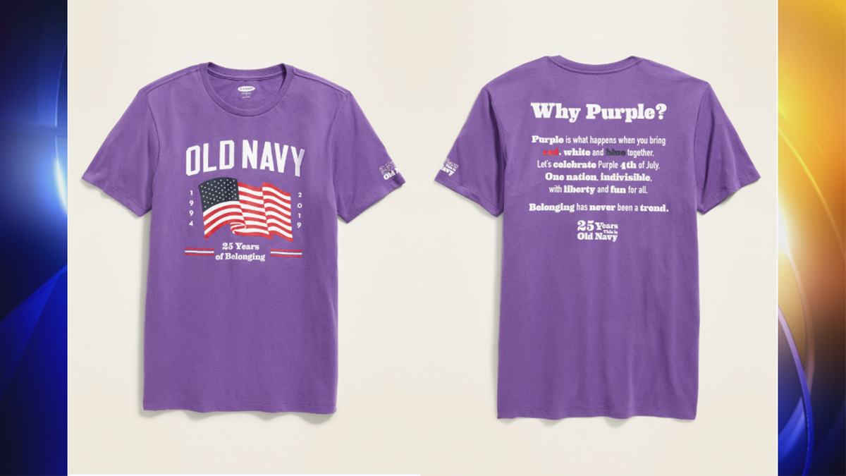 Old Navy launches purple Fourth of July shirt to celebrate inclusion