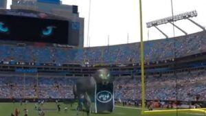 Panthers mixed reality mascot vs Saints. How does it work?