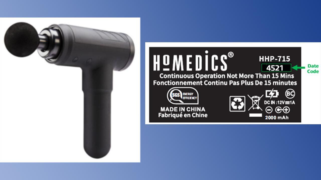 HoMedics Recalls Massagers Due to Electric Shock and Burn Hazards