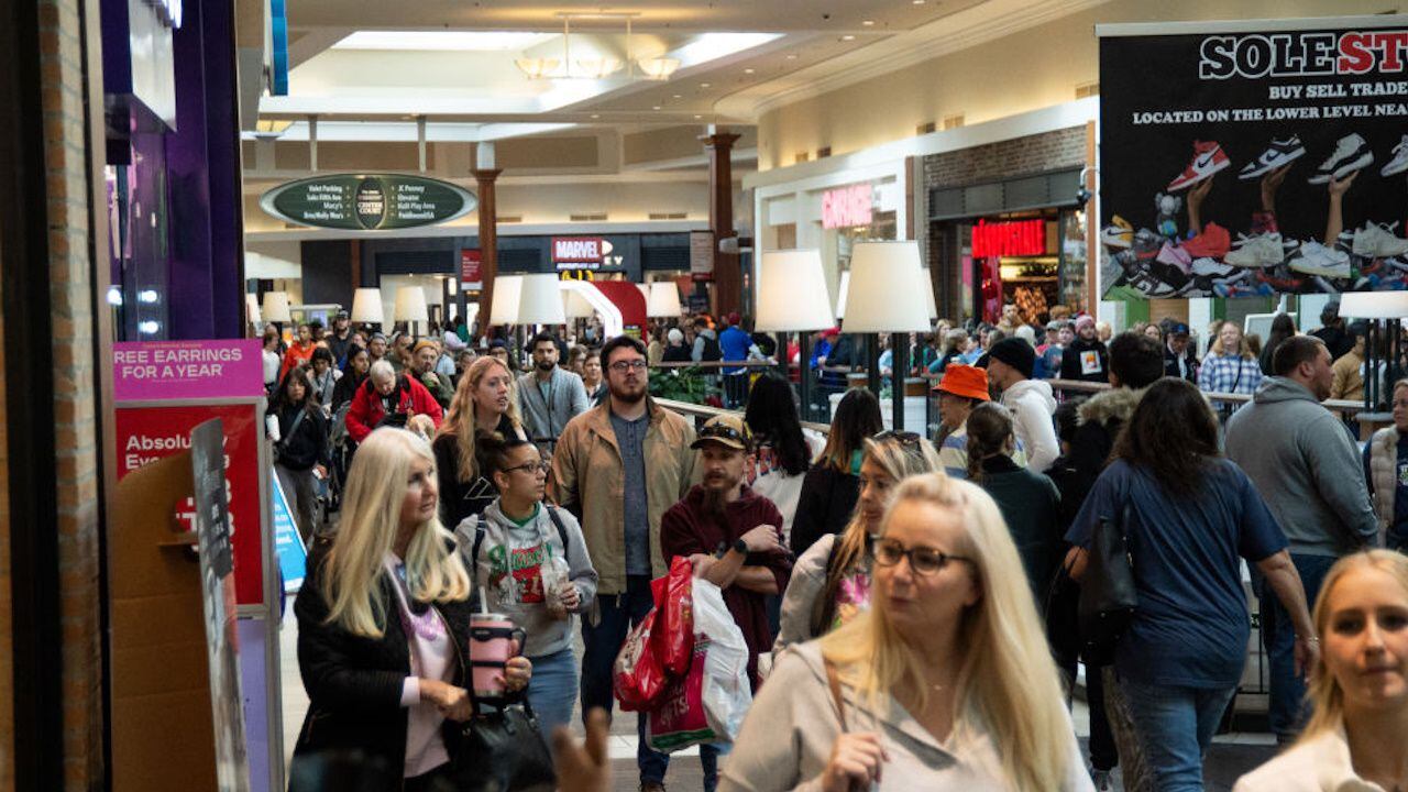 Black Friday shoppers spent a record $9.8 billion in U.S. online sales, up  7.5% from last year