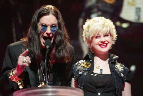 Ozzy Osbourne, 73, supported by wife Sharon, 69, in performance at LA Rams  game after major surgery