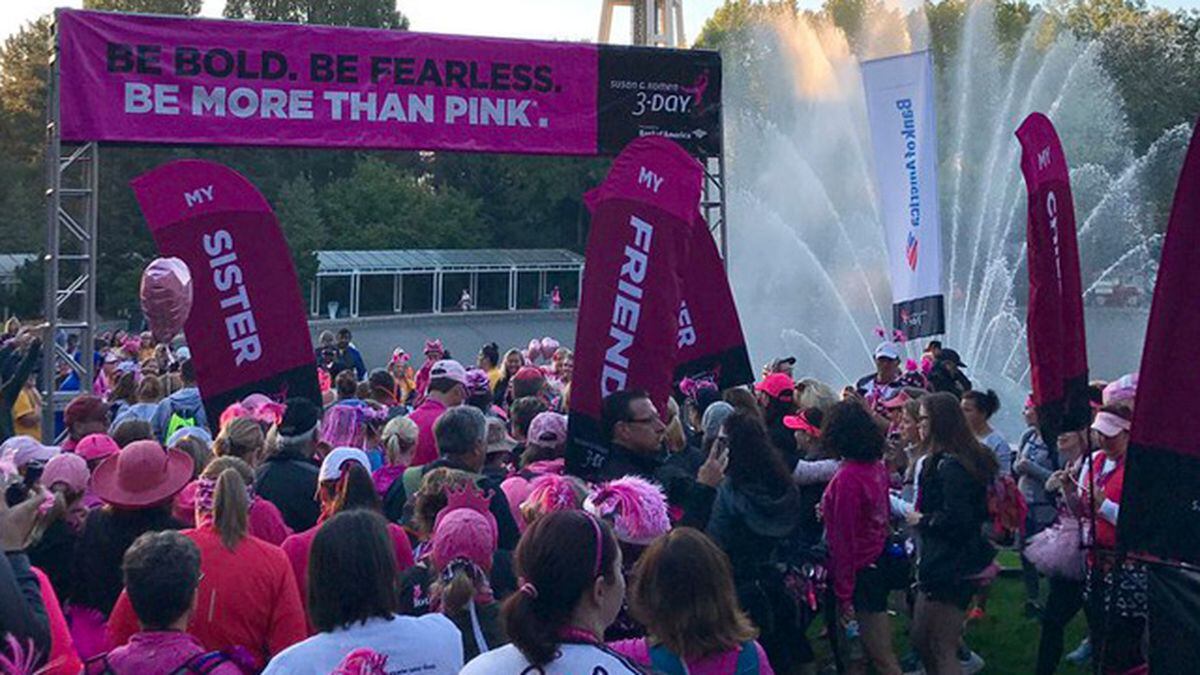 Susan G. Komen 3Day walk for breast cancer kicks off at Seattle Center