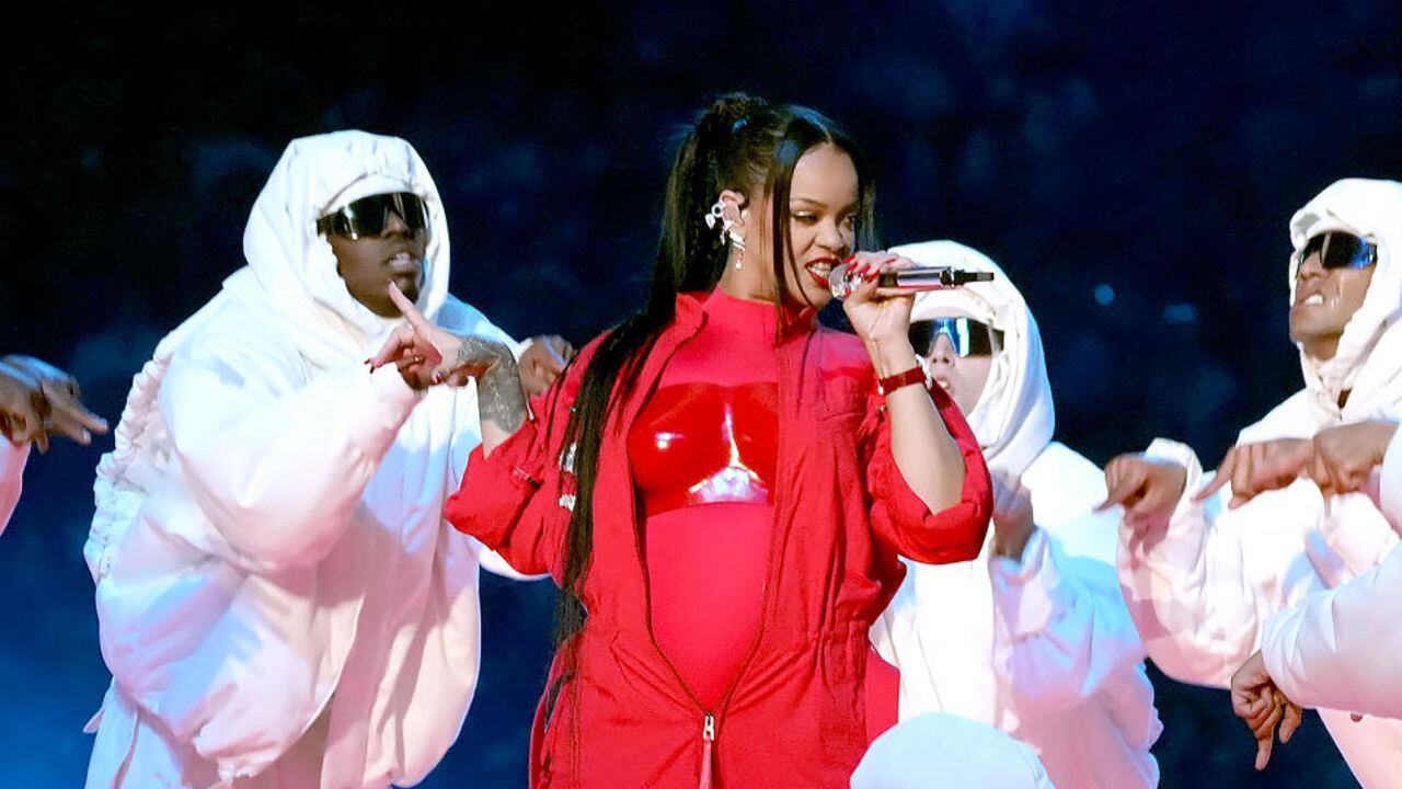 Pregnant Rihanna Wears $1M in Diamonds to Super Bowl 2023 Halftime