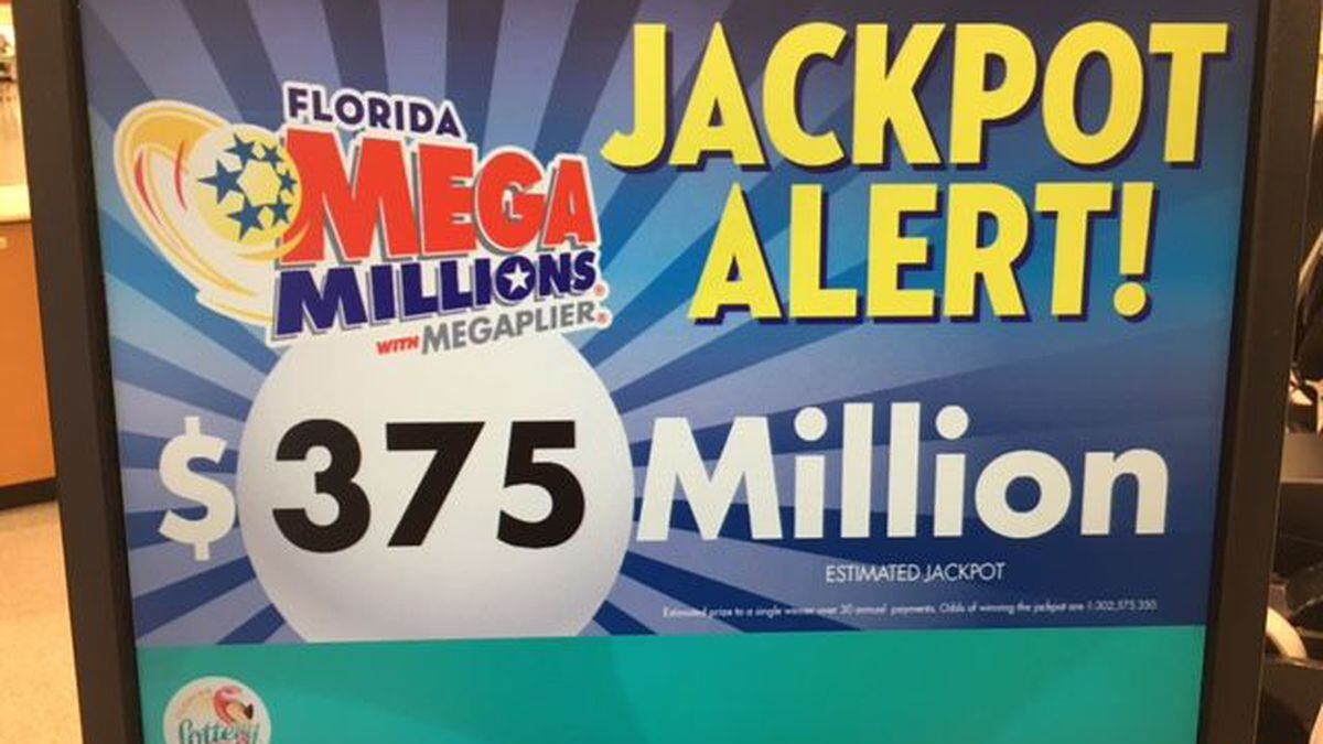 Mega Millions jackpot climbs to 375 million; next drawing is Tuesday