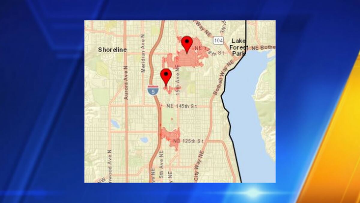 Shoreline Power Outage Map Power outage affecting customers in Shoreline, Pinehurst