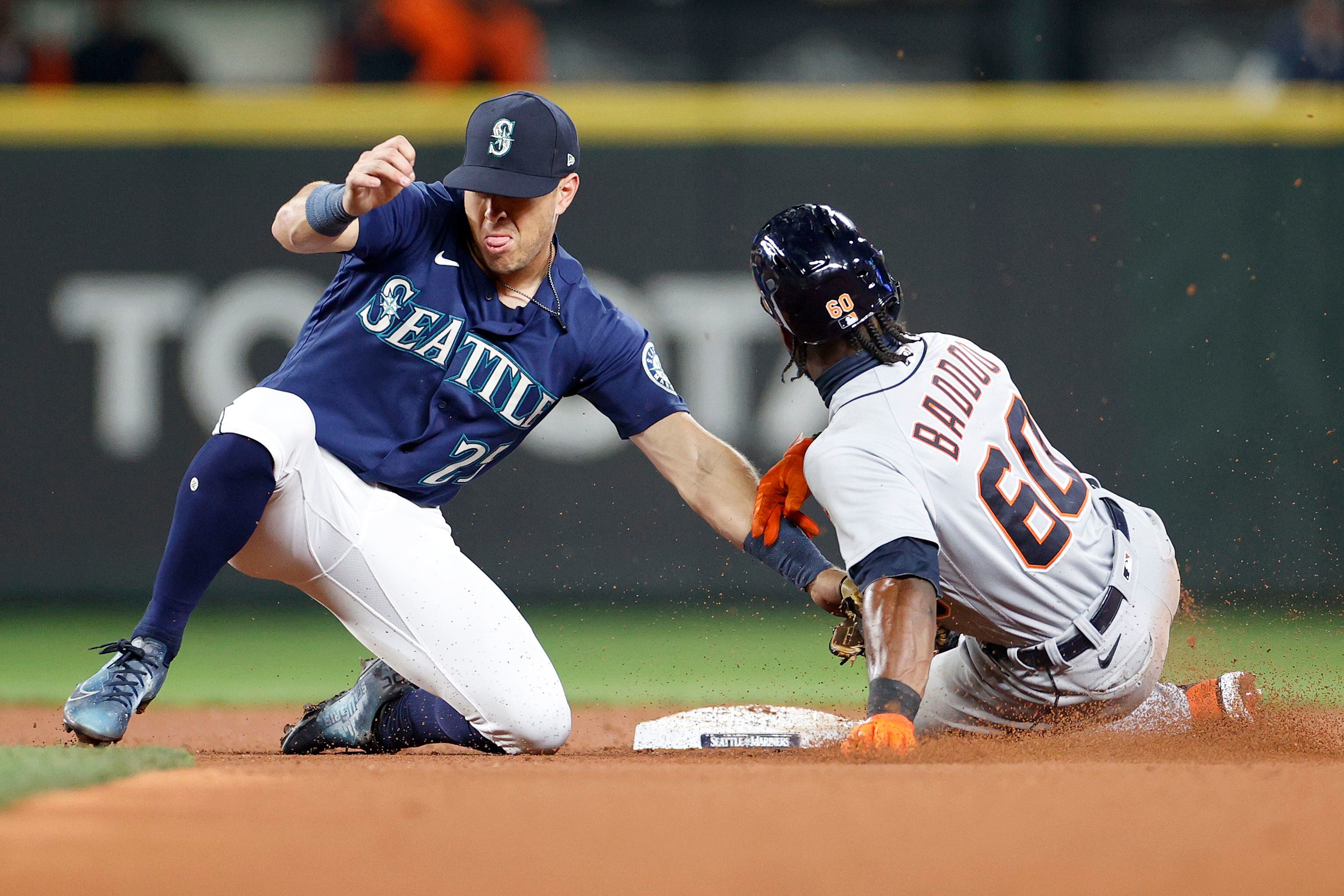 Sam Haggerty leaves with groin injury in Mariners 4-3 loss to Tigers