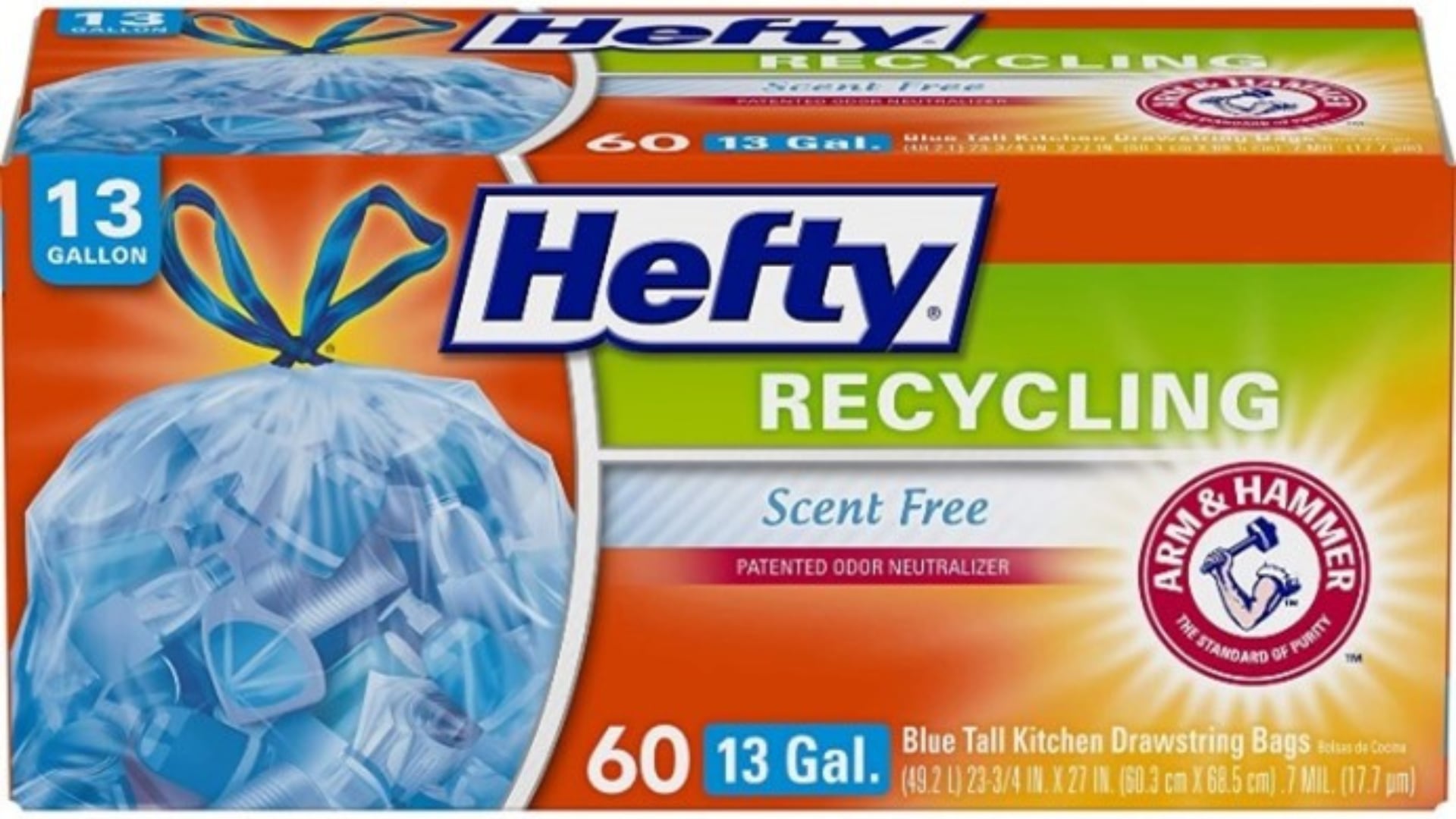 Reynolds E86725 Hefty 20 Ct 33 Gallon Trash Bag: Trash Bags 33 Gallon  (013700217258-2)